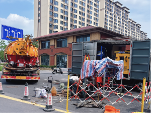 朝阳区崔各庄市政污水管道短管置换修复