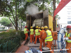 北京朝阳区居民小区热塑成型法修复管道